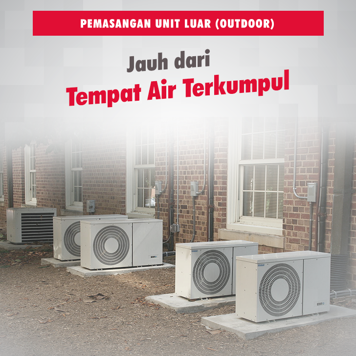 tips pasang aircond unit luar